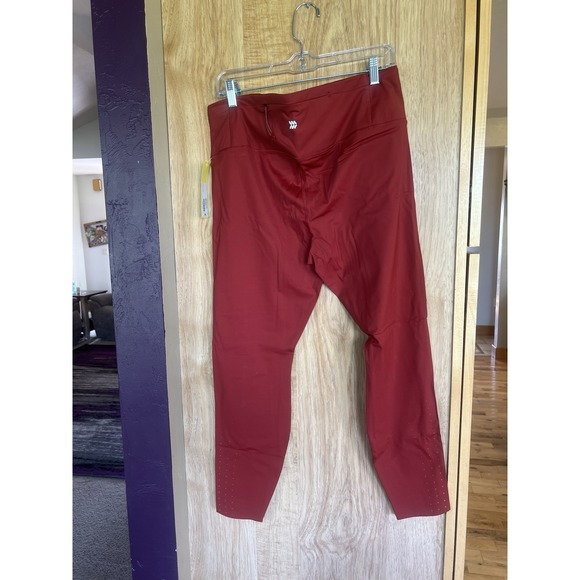 All In Motion Leggings Women's Size XXL Red Orange High Rise Leggings NWOT 2XL - Picture 3 of 3